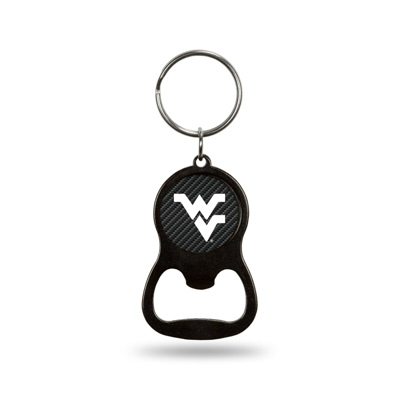 NCAA West Virginia Mountaineers Metal Keychain - Beverage Bottle Opener With Key Ring - Pocket Size By Rico Industries