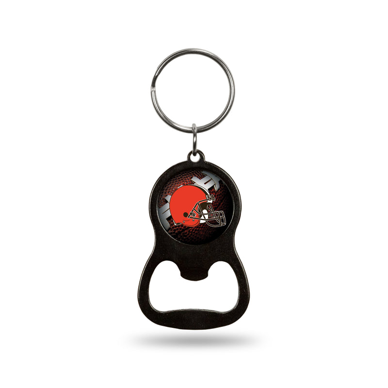NFL Cleveland Browns Metal Keychain - Beverage Bottle Opener With Key Ring - Pocket Size By Rico Industries