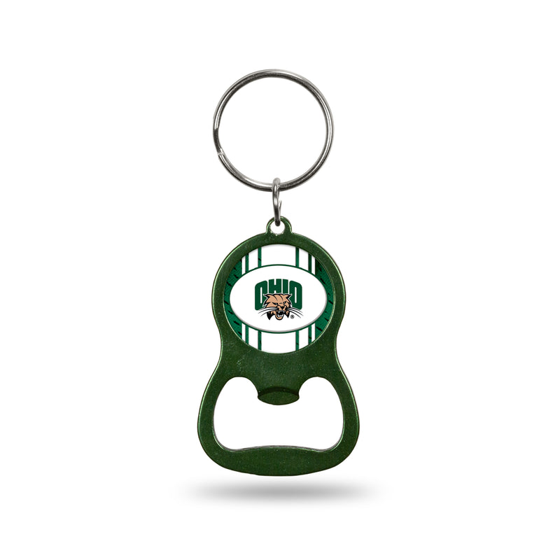 NCAA Ohio Bobcats Metal Keychain - Beverage Bottle Opener With Key Ring - Pocket Size By Rico Industries