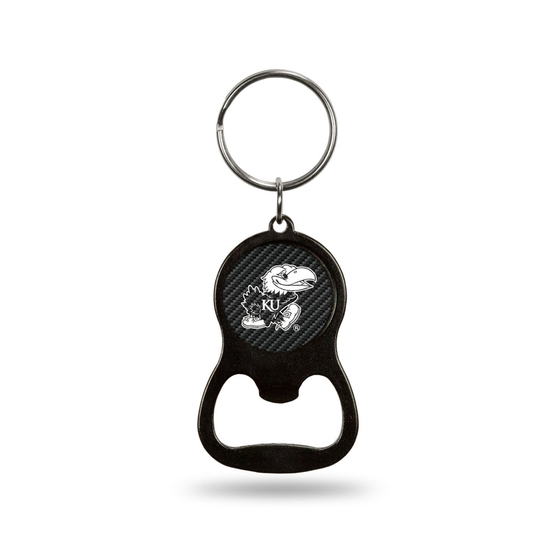NCAA Kansas Jayhawks Metal Keychain - Beverage Bottle Opener With Key Ring - Pocket Size By Rico Industries