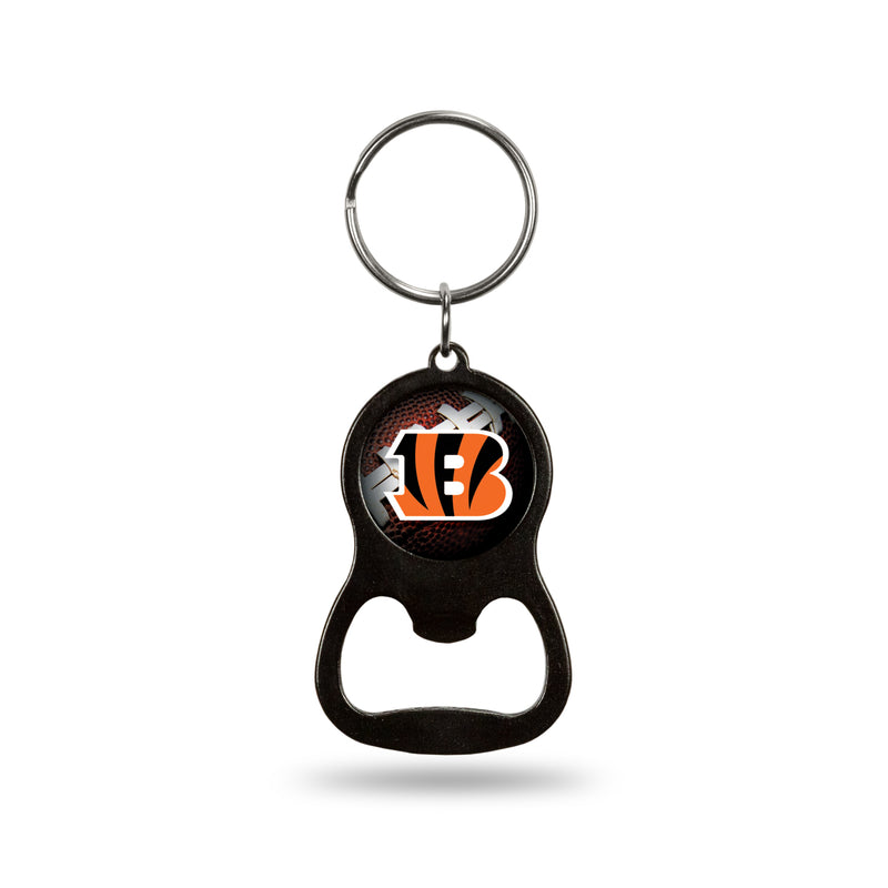 NFL Cincinnati Bengals Metal Keychain - Beverage Bottle Opener With Key Ring - Pocket Size By Rico Industries