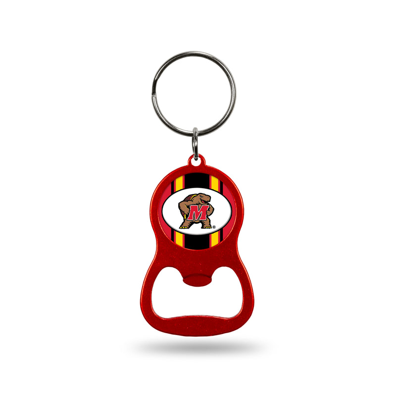 NCAA Maryland Terrapins Metal Keychain - Beverage Bottle Opener With Key Ring - Pocket Size By Rico Industries