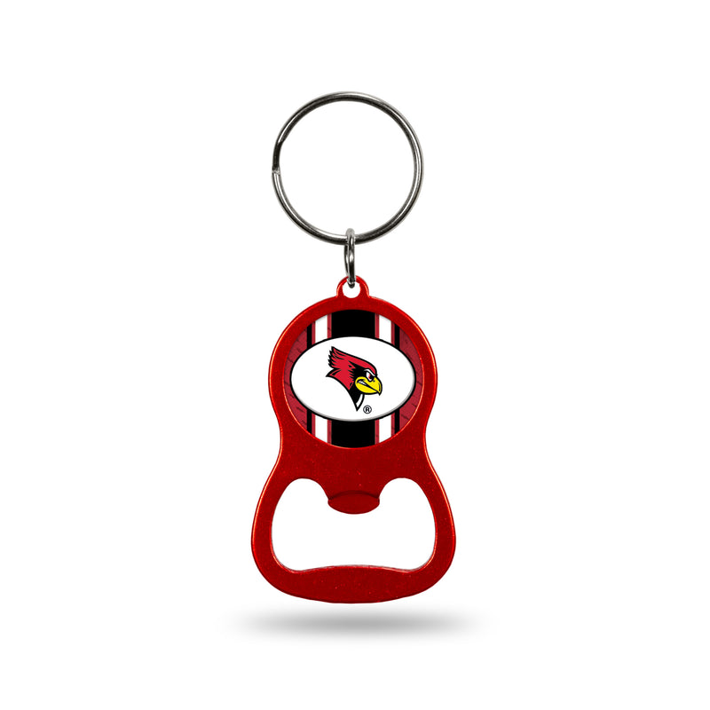 NCAA Illinois State Redbirds Metal Keychain - Beverage Bottle Opener With Key Ring - Pocket Size By Rico Industries