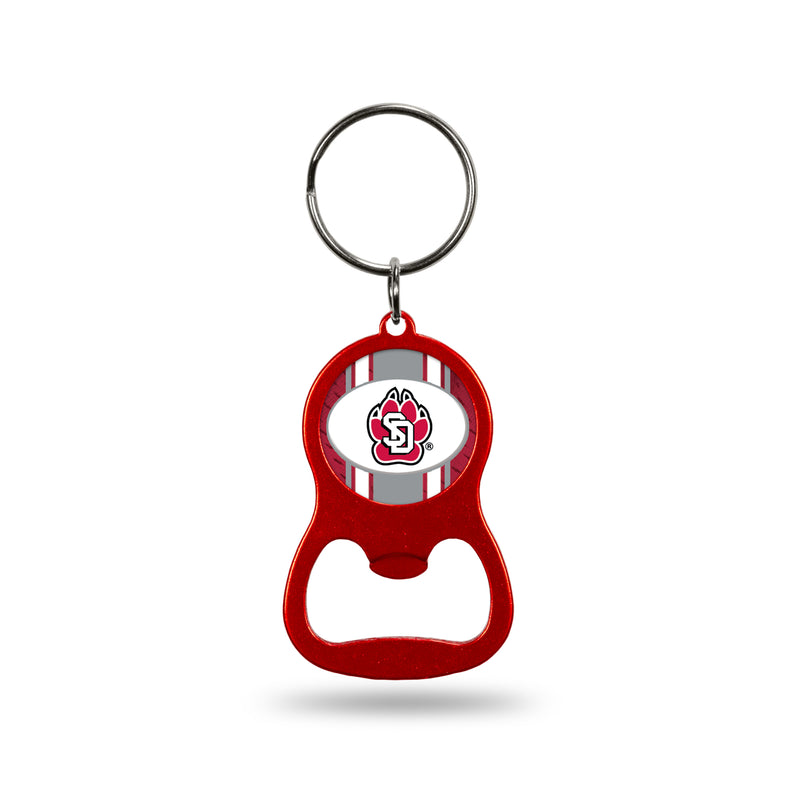 NCAA South Dakota Coyotes Metal Keychain - Beverage Bottle Opener With Key Ring - Pocket Size By Rico Industries