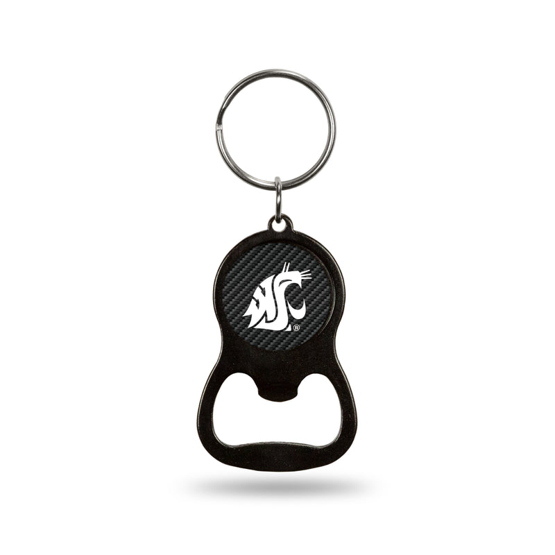 NCAA Washington State Cougars Metal Keychain - Beverage Bottle Opener With Key Ring - Pocket Size By Rico Industries