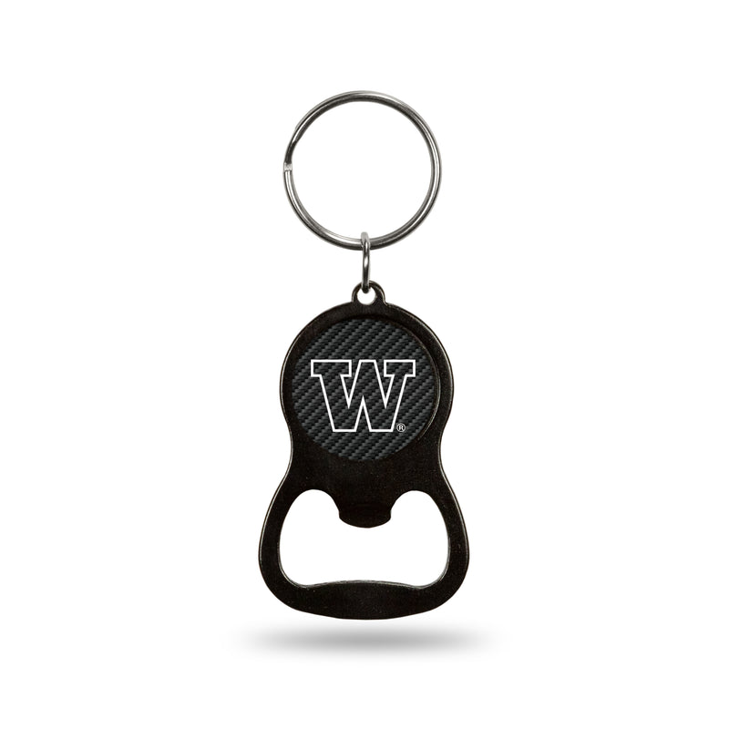 NCAA Washington Huskies Metal Keychain - Beverage Bottle Opener With Key Ring - Pocket Size By Rico Industries