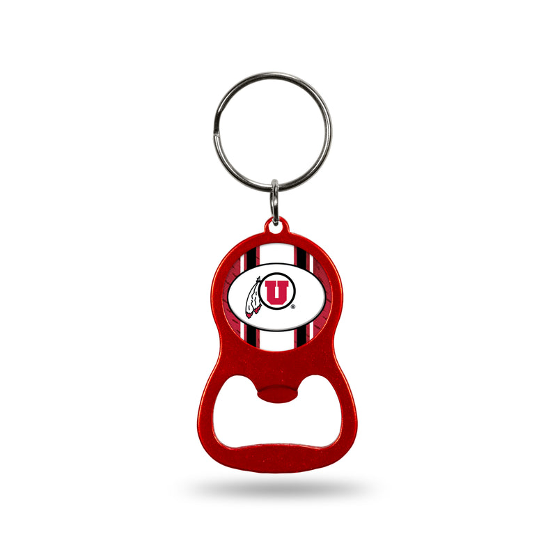 NCAA Utah Utes Metal Keychain - Beverage Bottle Opener With Key Ring - Pocket Size By Rico Industries