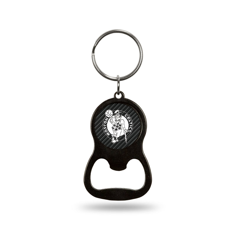 NBA Boston Celtics Metal Keychain - Beverage Bottle Opener With Key Ring - Pocket Size By Rico Industries