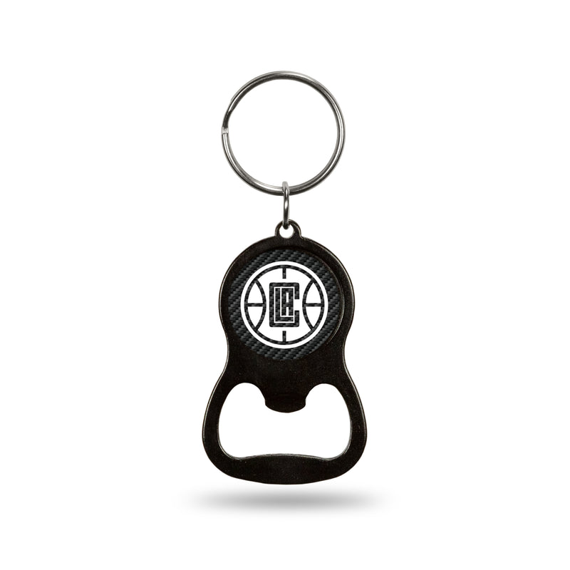 NBA Los Angeles Clippers Metal Keychain - Beverage Bottle Opener With Key Ring - Pocket Size By Rico Industries