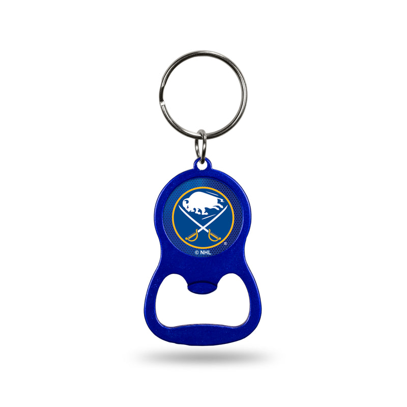 NHL Buffalo Sabres Metal Keychain - Beverage Bottle Opener With Key Ring - Pocket Size By Rico Industries