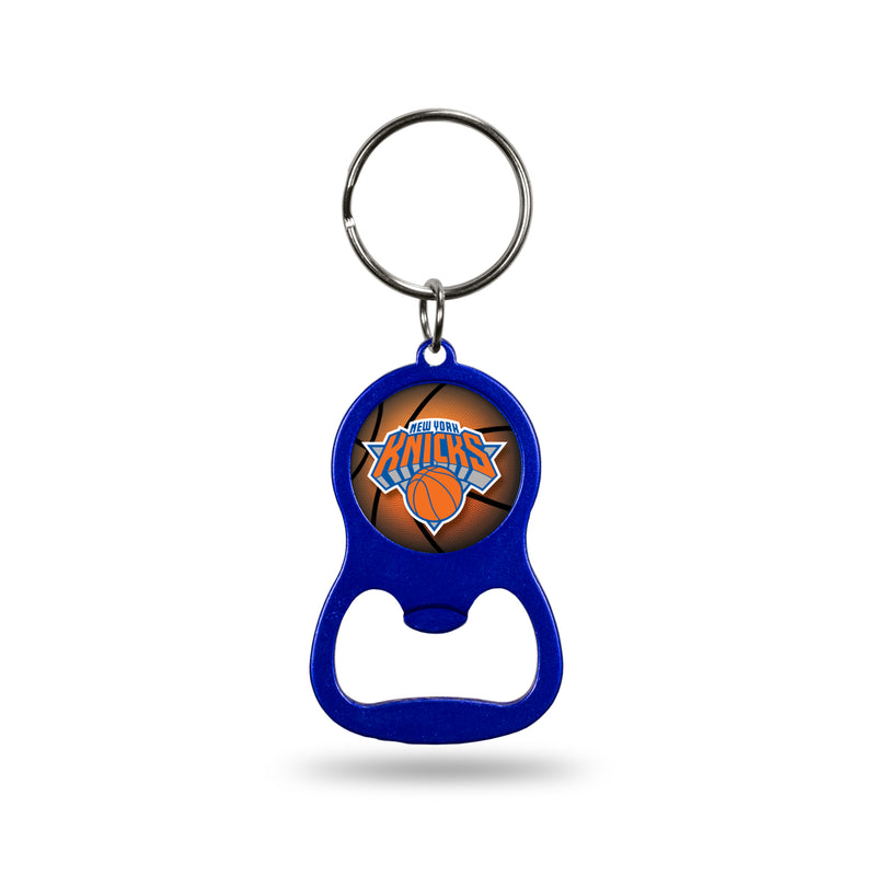 NBA New York Knicks Metal Keychain - Beverage Bottle Opener With Key Ring - Pocket Size By Rico Industries