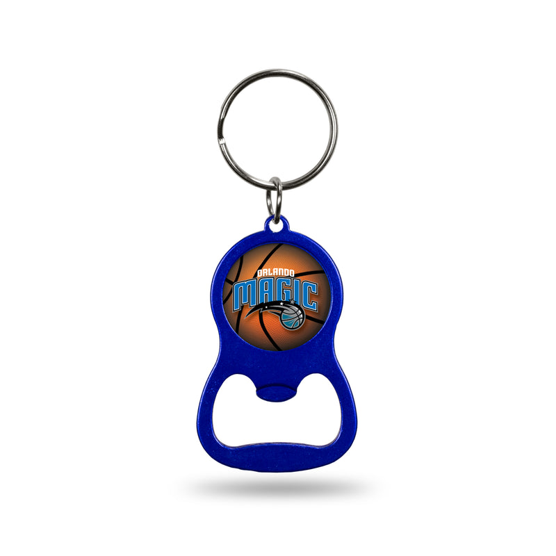 NBA Orlando Magic Metal Keychain - Beverage Bottle Opener With Key Ring - Pocket Size By Rico Industries
