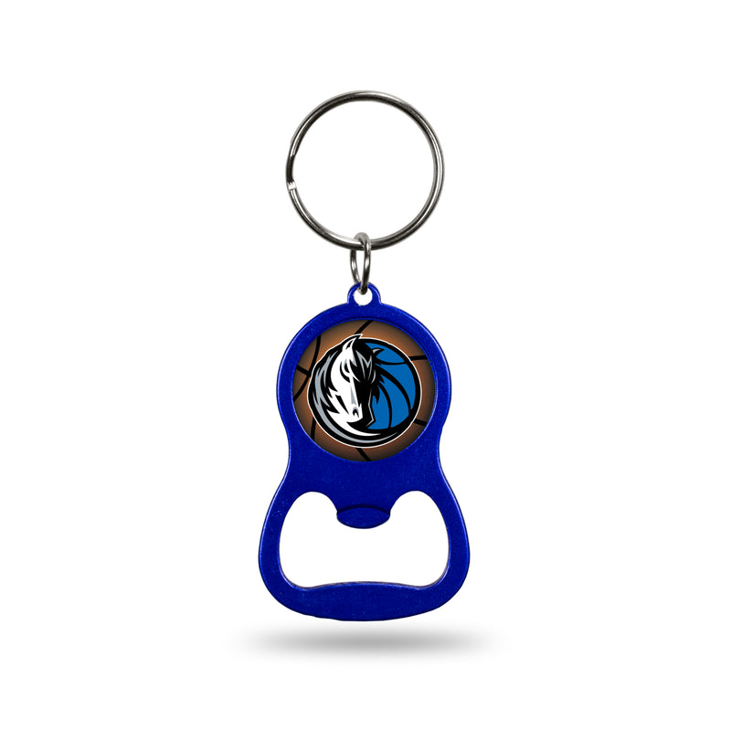 NBA Dallas Mavericks Metal Keychain - Beverage Bottle Opener With Key Ring - Pocket Size By Rico Industries