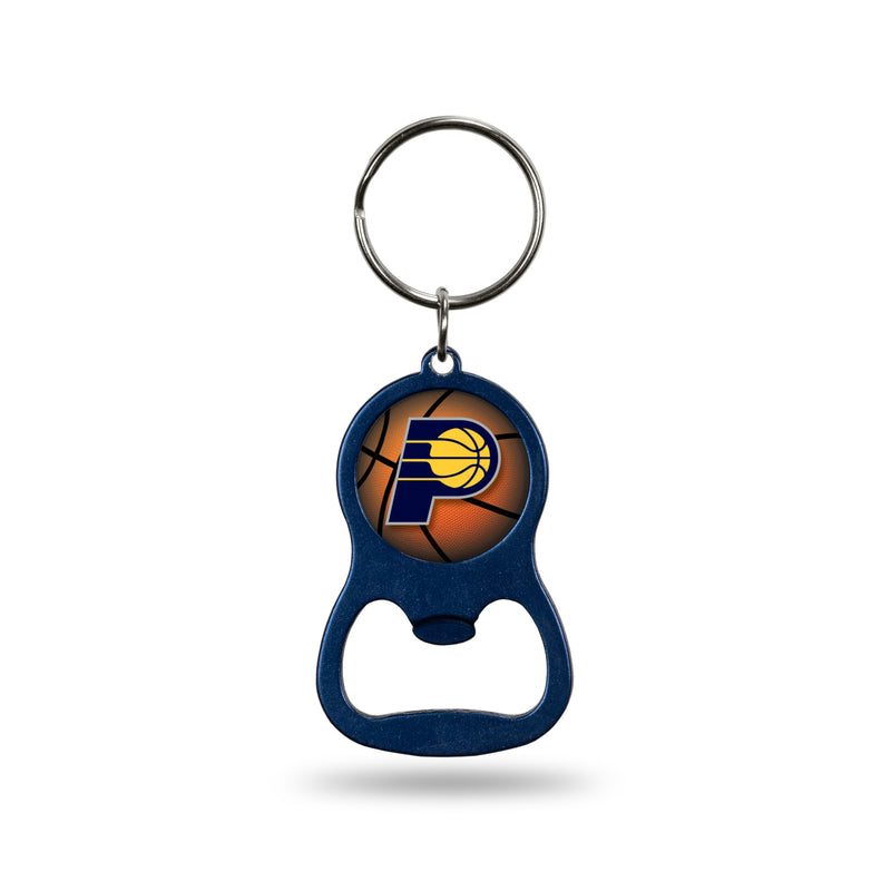 NBA Indiana Pacers Metal Keychain - Beverage Bottle Opener With Key Ring - Pocket Size By Rico Industries