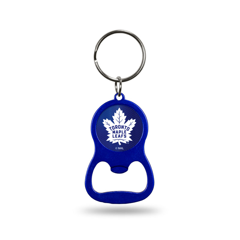 NHL Toronto Maple Leafs Metal Keychain - Beverage Bottle Opener With Key Ring - Pocket Size By Rico Industries