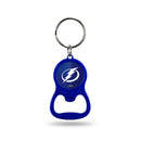 NHL Tampa Bay Lightning Metal Keychain - Beverage Bottle Opener With Key Ring - Pocket Size By Rico Industries
