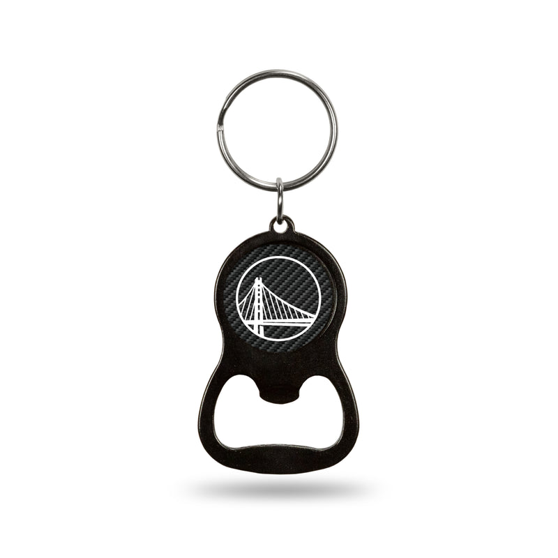 NBA Golden State Warriors Metal Keychain - Beverage Bottle Opener With Key Ring - Pocket Size By Rico Industries