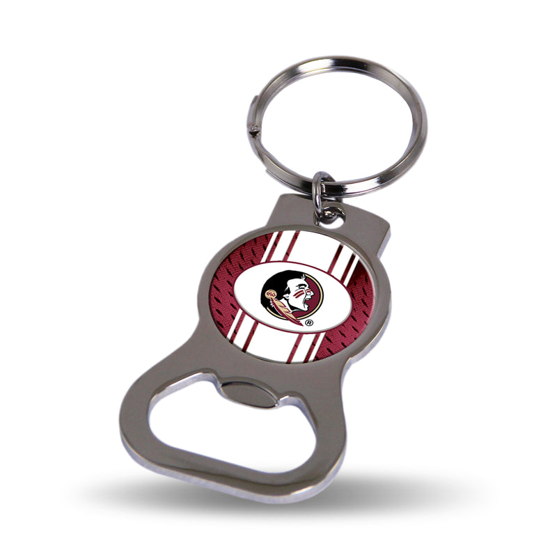 NCAA Florida State Seminoles Metal Keychain - Beverage Bottle Opener With Key Ring - Pocket Size By Rico Industries