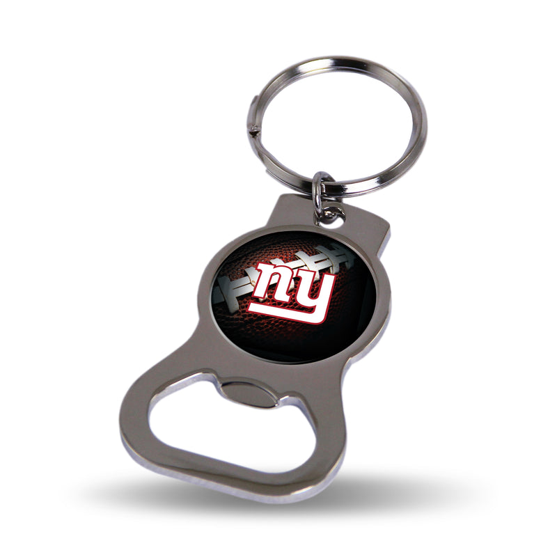 NFL New York Giants Metal Keychain - Beverage Bottle Opener With Key Ring - Pocket Size By Rico Industries