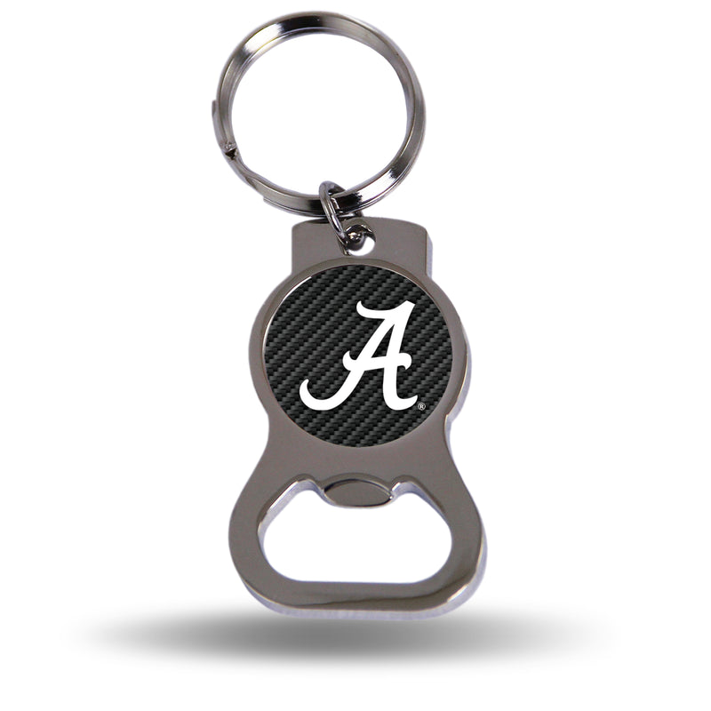 NCAA Alabama Crimson Tide Metal Keychain - Beverage Bottle Opener With Key Ring - Pocket Size By Rico Industries