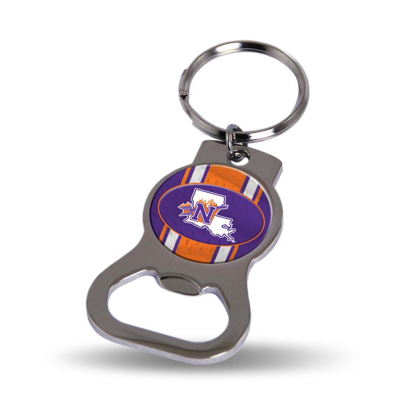 NCAA Northwestern State Demons Metal Keychain - Beverage Bottle Opener With Key Ring - Pocket Size By Rico Industries