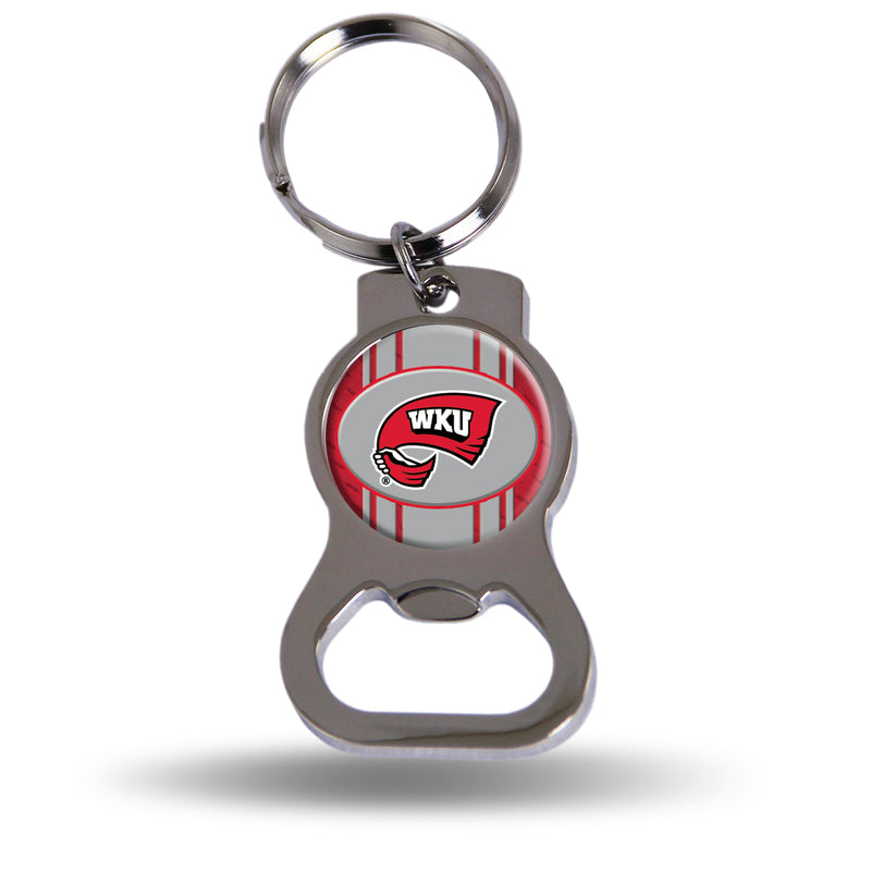 NCAA Western Kentucky Hilltoppers Metal Keychain - Beverage Bottle Opener With Key Ring - Pocket Size By Rico Industries