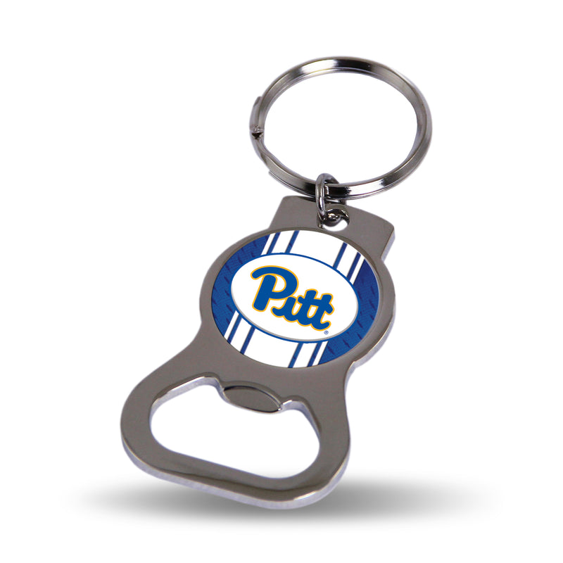 NCAA Pitt Panthers Metal Keychain - Beverage Bottle Opener With Key Ring - Pocket Size By Rico Industries