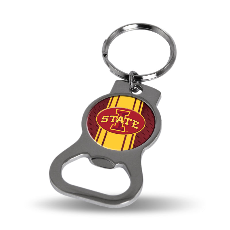 NCAA Iowas State Cyclones Metal Keychain - Beverage Bottle Opener With Key Ring - Pocket Size By Rico Industries