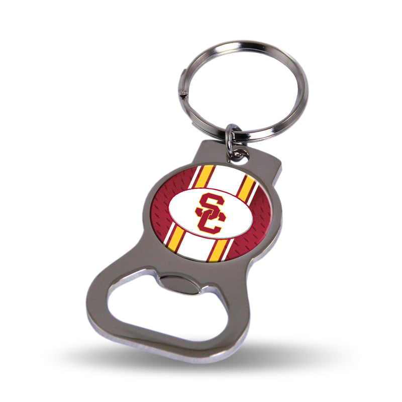 NCAA Southern California Trojans Metal Keychain - Beverage Bottle Opener With Key Ring - Pocket Size By Rico Industries