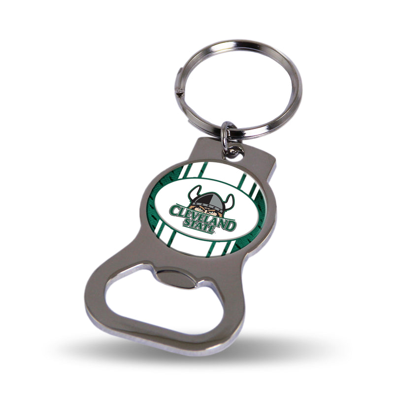NCAA Cleveland State Vikings Metal Keychain - Beverage Bottle Opener With Key Ring - Pocket Size By Rico Industries