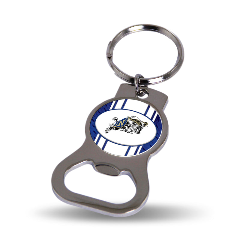 NCAA Naval Academy Midshipmen Metal Keychain - Beverage Bottle Opener With Key Ring - Pocket Size By Rico Industries