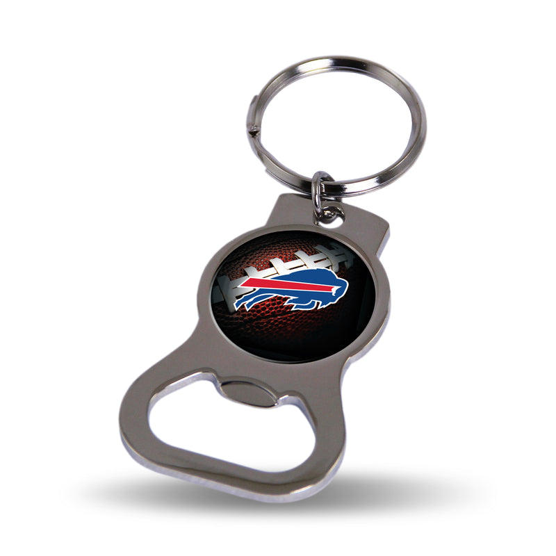 NFL Buffalo Bills Metal Keychain - Beverage Bottle Opener With Key Ring - Pocket Size By Rico Industries