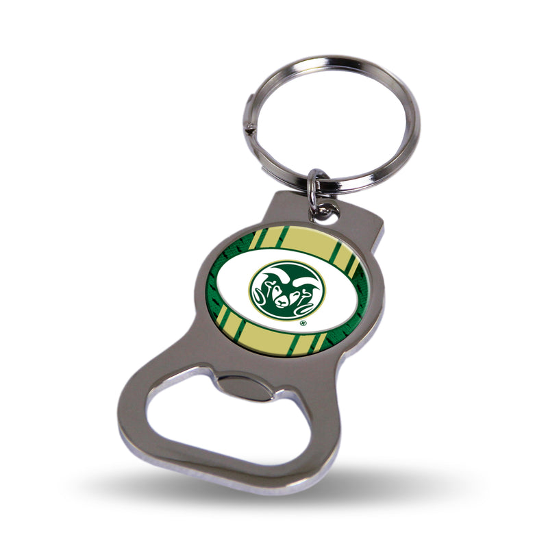 NCAA Colorado State Rams Metal Keychain - Beverage Bottle Opener With Key Ring - Pocket Size By Rico Industries