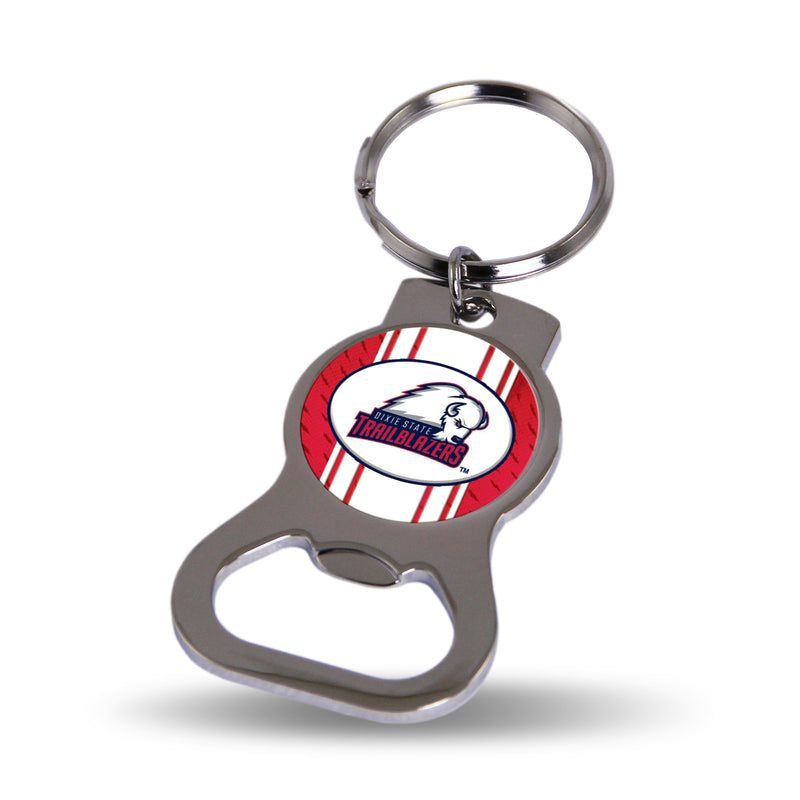 NCAA Dixie State Trailblazers Metal Keychain - Beverage Bottle Opener With Key Ring - Pocket Size By Rico Industries