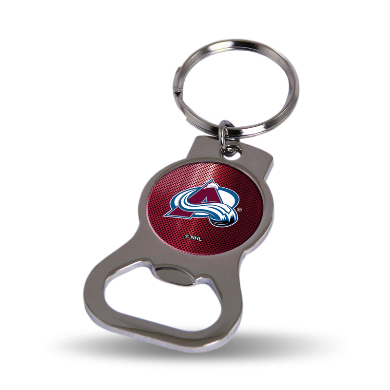 NHL Colorado Avalanche Metal Keychain - Beverage Bottle Opener With Key Ring - Pocket Size By Rico Industries