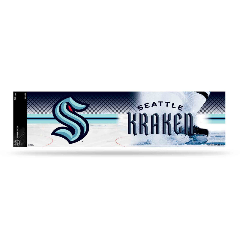 NHL Seattle Kraken 3" x 12" Car/Truck/Jeep Bumper Sticker By Rico Industries