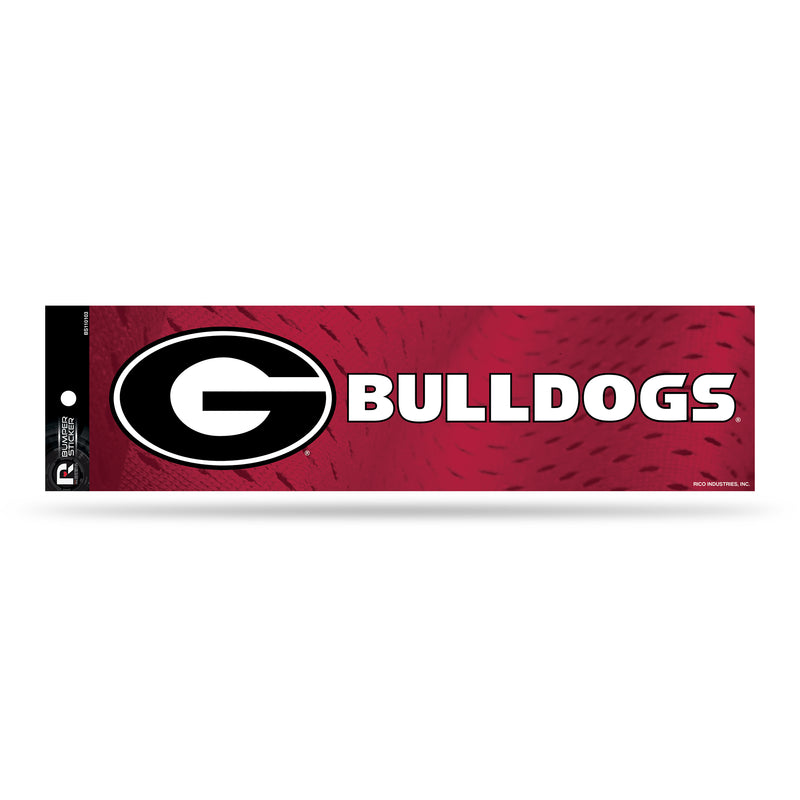 NCAA Georgia Bulldogs 3" x 12" Car/Truck/Jeep Bumper Sticker By Rico Industries