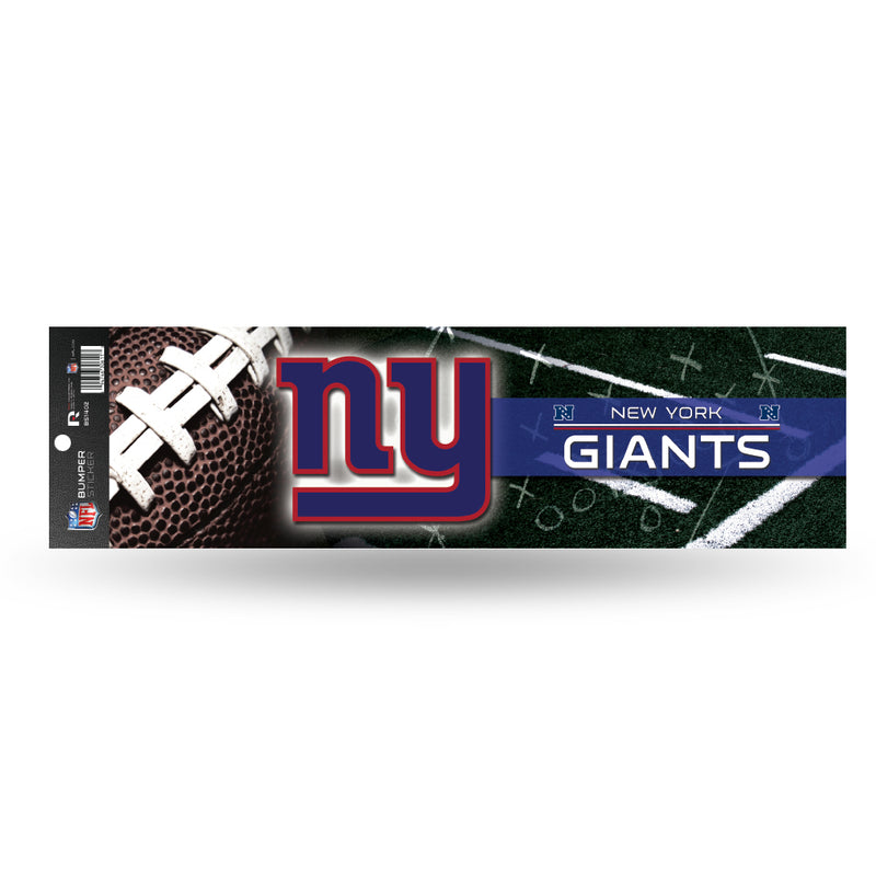 NFL New York Giants 3" x 12" Car/Truck/Jeep Bumper Sticker By Rico Industries