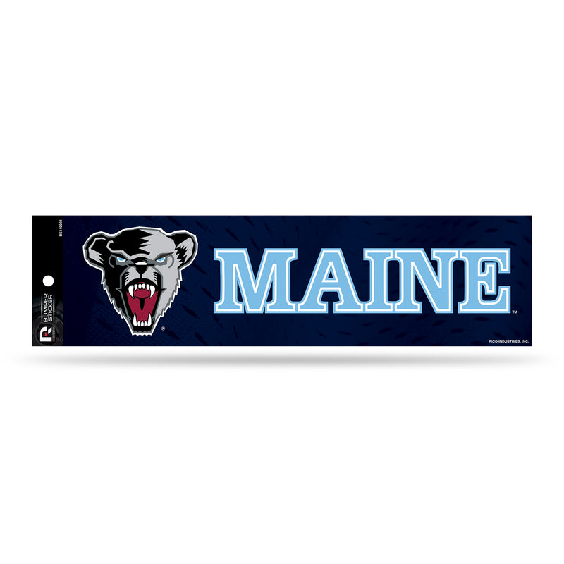 NCAA Maine Black Bears 3" x 12" Car/Truck/Jeep Bumper Sticker By Rico Industries