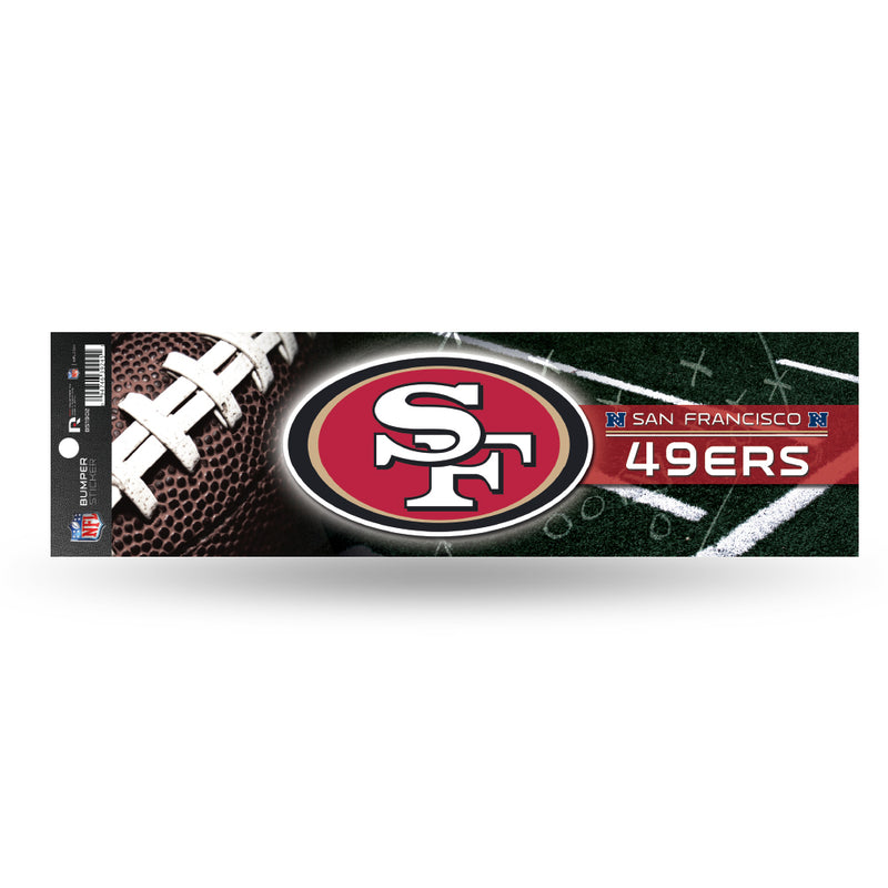 NFL San Francisco 49ers 3" x 12" Car/Truck/Jeep Bumper Sticker By Rico Industries