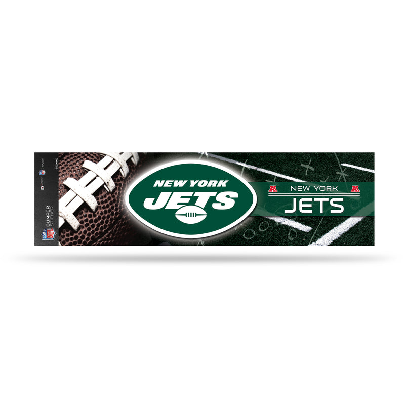NFL New York Jets 3" x 12" Car/Truck/Jeep Bumper Sticker By Rico Industries