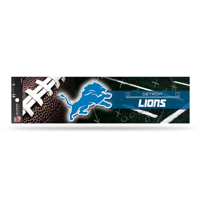 NFL Detroit Lions 3" x 12" Car/Truck/Jeep Bumper Sticker By Rico Industries
