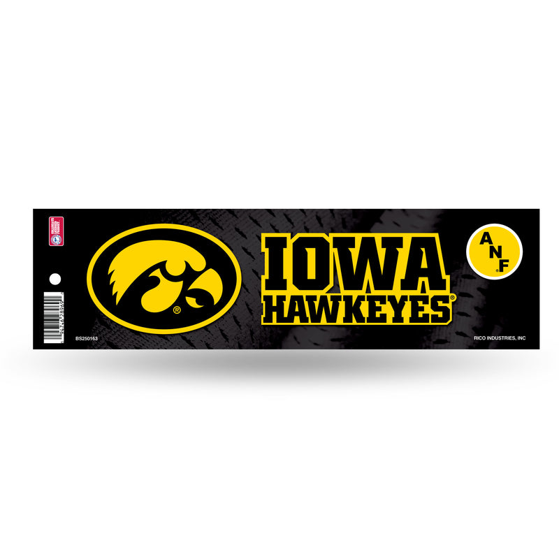 NCAA Iowa Hawkeyes 3" x 12" Car/Truck/Jeep Bumper Sticker By Rico Industries