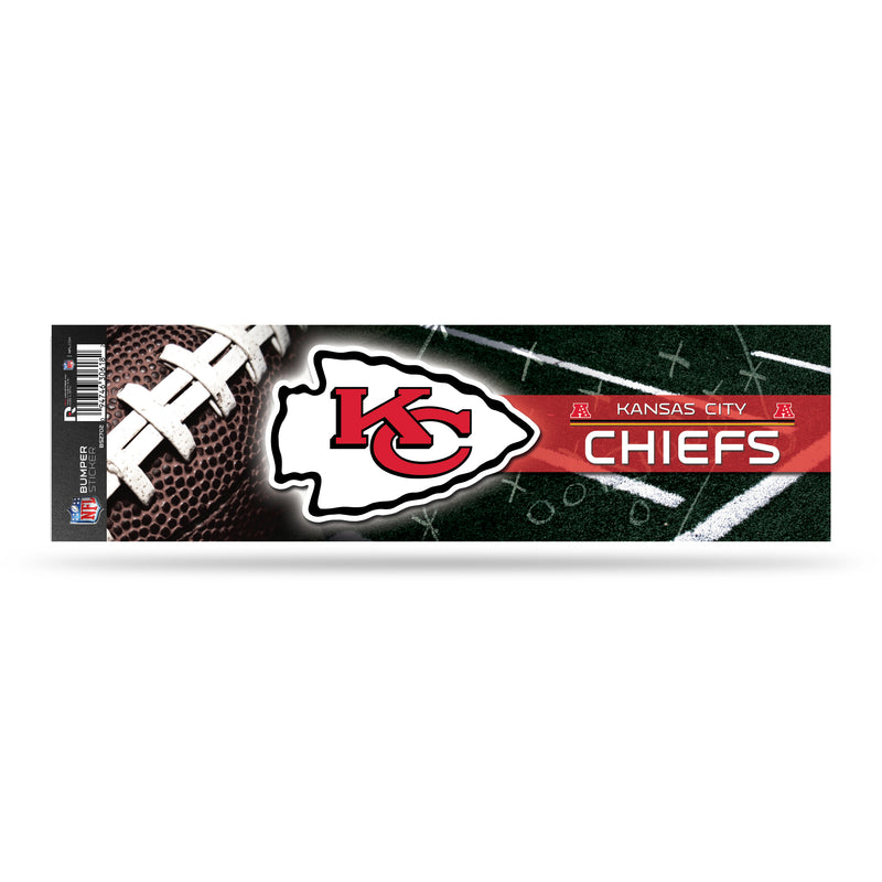 NFL Kansas City Chiefs 3" x 12" Car/Truck/Jeep Bumper Sticker By Rico Industries