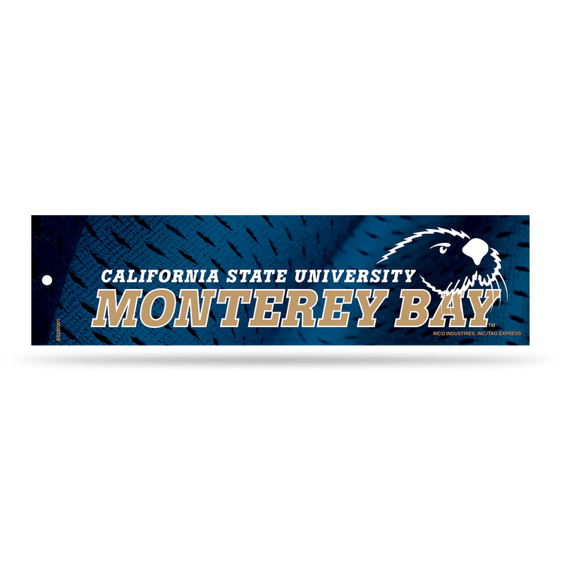 NCAA Cal State-Monterey Bay Otters 3" x 12" Car/Truck/Jeep Bumper Sticker By Rico Industries