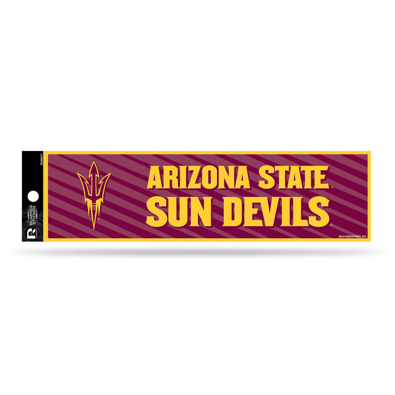 NCAA Arizona State Sun Devils 3" x 12" Car/Truck/Jeep Bumper Sticker By Rico Industries