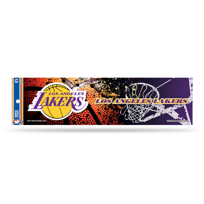 NBA Los Angeles Lakers 3" x 12" Car/Truck/Jeep Bumper Sticker By Rico Industries