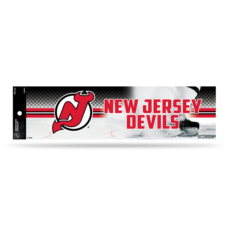 NHL New Jersey Devils 3" x 12" Car/Truck/Jeep Bumper Sticker By Rico Industries