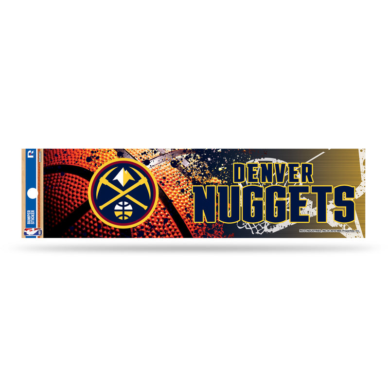 NBA Denver Nuggets 3" x 12" Car/Truck/Jeep Bumper Sticker By Rico Industries