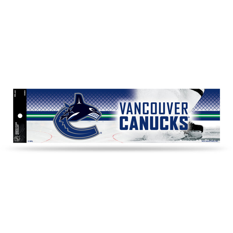 NHL Vancouver Canucks 3" x 12" Car/Truck/Jeep Bumper Sticker By Rico Industries